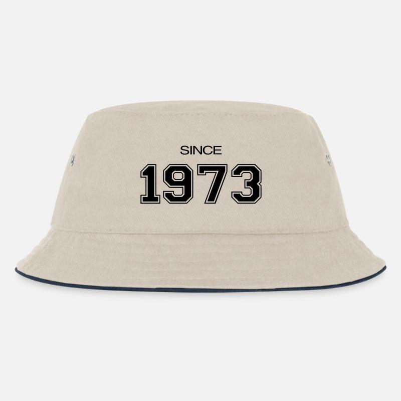 Geburtstagsgeschenk 1973 - Kinder Bucket Hat - Natur/Navy