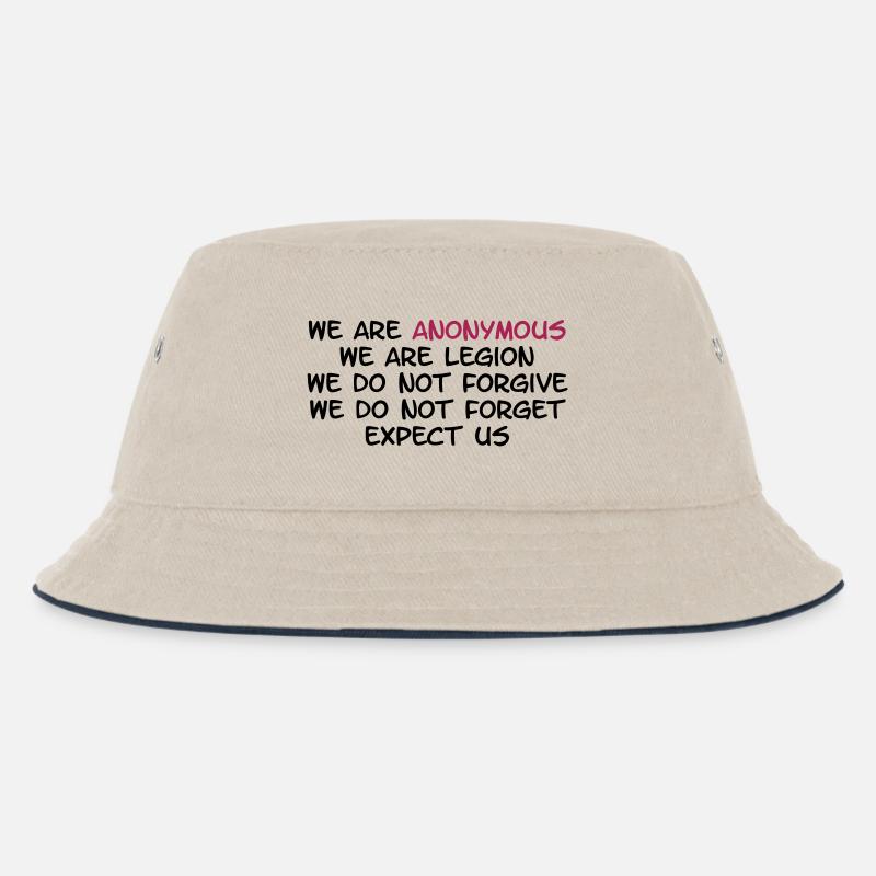 [NL] Anonymous - Kinder Bucket Hat - Natur/Navy