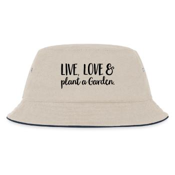Garten - Kinder Bucket Hat - Natur/Navy - Vorne