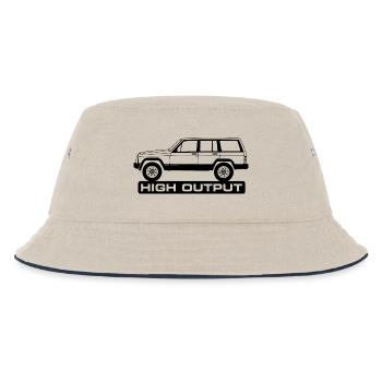Jeep XJ High Output - Kinder Bucket Hat - Natur/Navy - Vorne