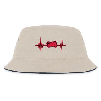 motorrad puls - Kinder Bucket Hat - Natur/Navy - Vorne