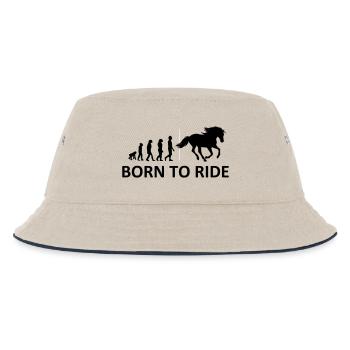 Né pour monter à cheval - Bob Enfant - blanc cassé/bleu marine - Devant