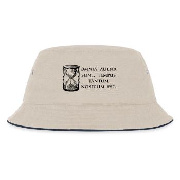 everything is foreign property only the time ge black - Kids’ Bucket Hat - ecru/navy - Front