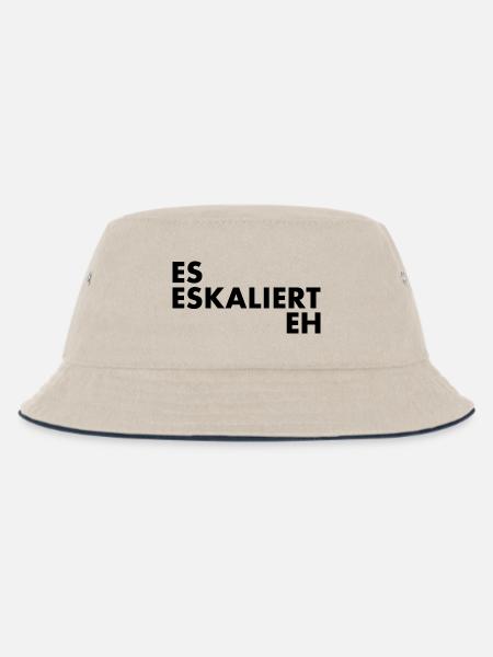 Es eskaliert eh - Kinder Bucket Hat - Natur/Navy