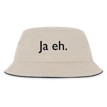 ja eh - Kinder Bucket Hat - Natur/Navy - Vorne