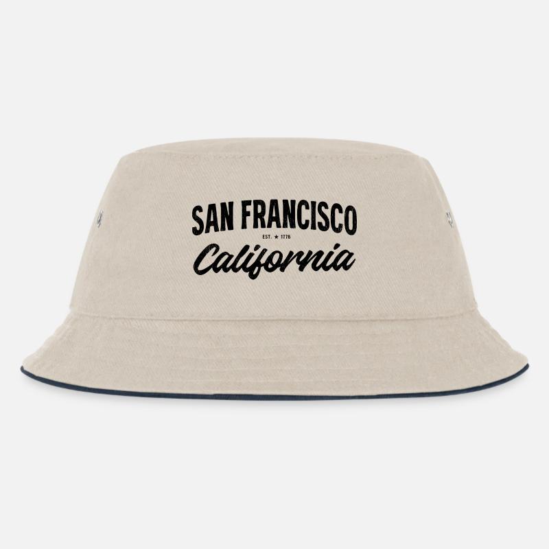San Francisco - Kinder Bucket Hat - Natur/Navy