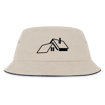 Logo transparent de la maison - Bob Enfant - blanc cassé/bleu marine - Devant