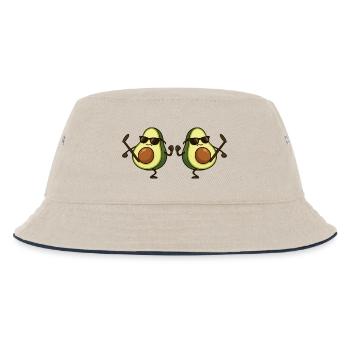 avocado karate 2 - Kinder Bucket Hat - Natur/Navy - Vorne