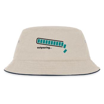 outpouring - Kinder Bucket Hat - Natur/Navy - Vorne