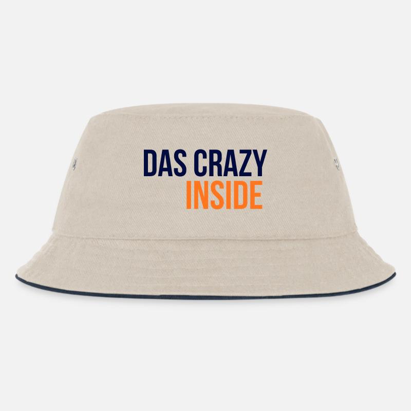 GIUDAN Jugendwort 25 Collection: Das Crazy Inside - Kinder Bucket Hat - Natur/Navy