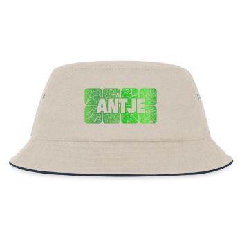 Antje - Kinder Bucket Hat - Natur/Navy - Vorne