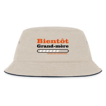 bientôt grand mère  - Bob Enfant - blanc cassé/bleu marine - Devant