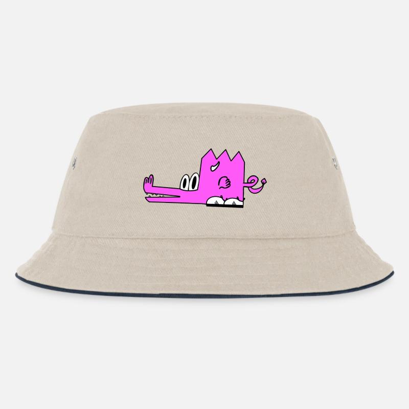 Zareth der Drache - Kinder Bucket Hat - Natur/Navy