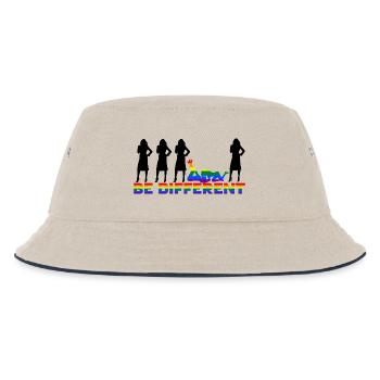 Gay - Women - Be different - EN - Kids’ Bucket Hat - ecru/navy - Front