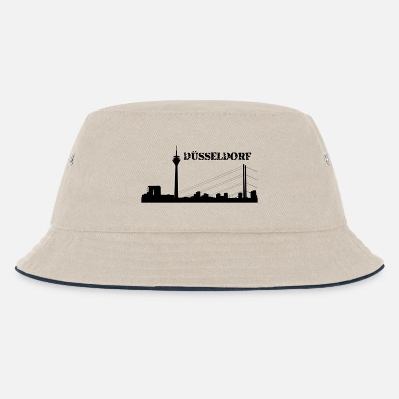 Düsseldorf - Skyline - Kinder Bucket Hat - Natur/Navy