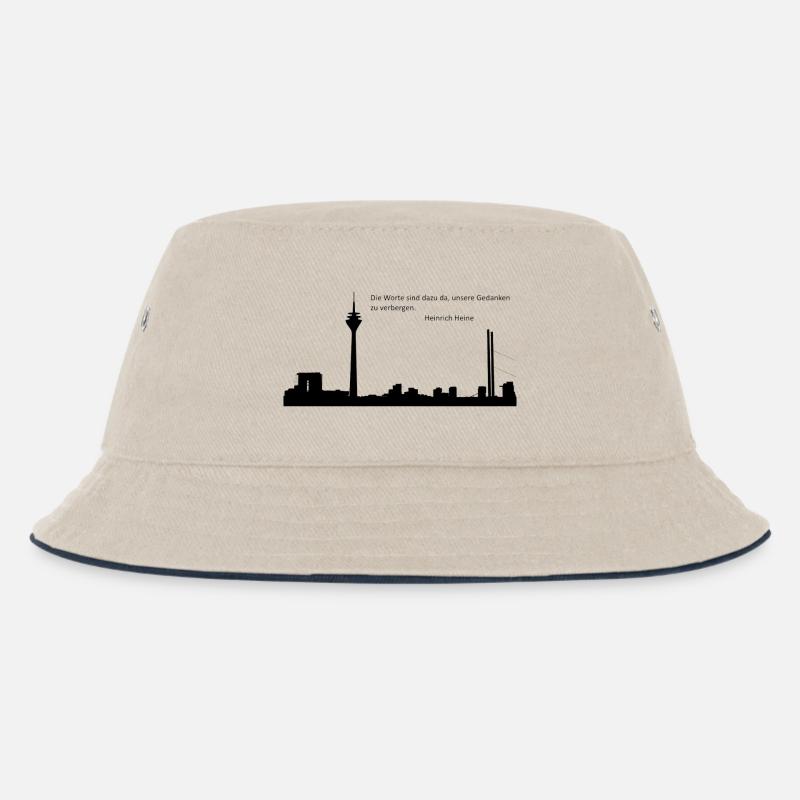 Düsseldorf - Kinder Bucket Hat - Natur/Navy