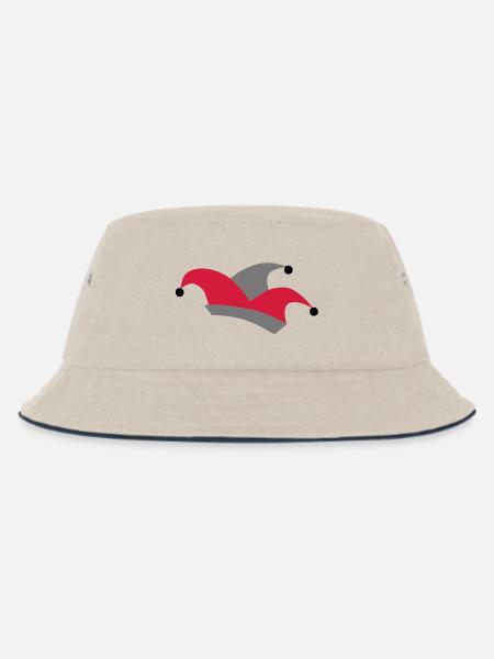 karneval - Kinder Bucket Hat - Natur/Navy