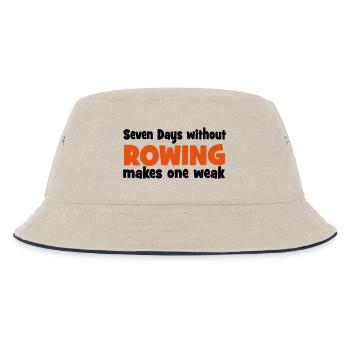 rudern - Kinder Bucket Hat - Natur/Navy - Vorne