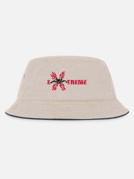 skydiver extreme - Kinder Bucket Hat - Natur/Navy