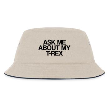Dinosaurier - Kinder Bucket Hat - Natur/Navy - Vorne