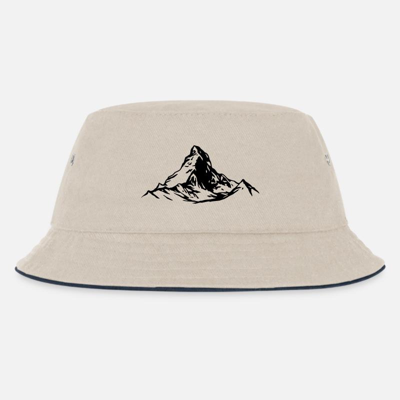 matterhorn - Kinder Bucket Hat - Natur/Navy