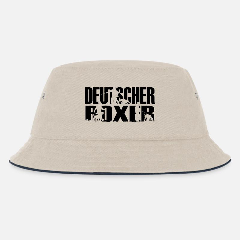 IPO Deutscher Boxer - Kinder Bucket Hat - Natur/Navy