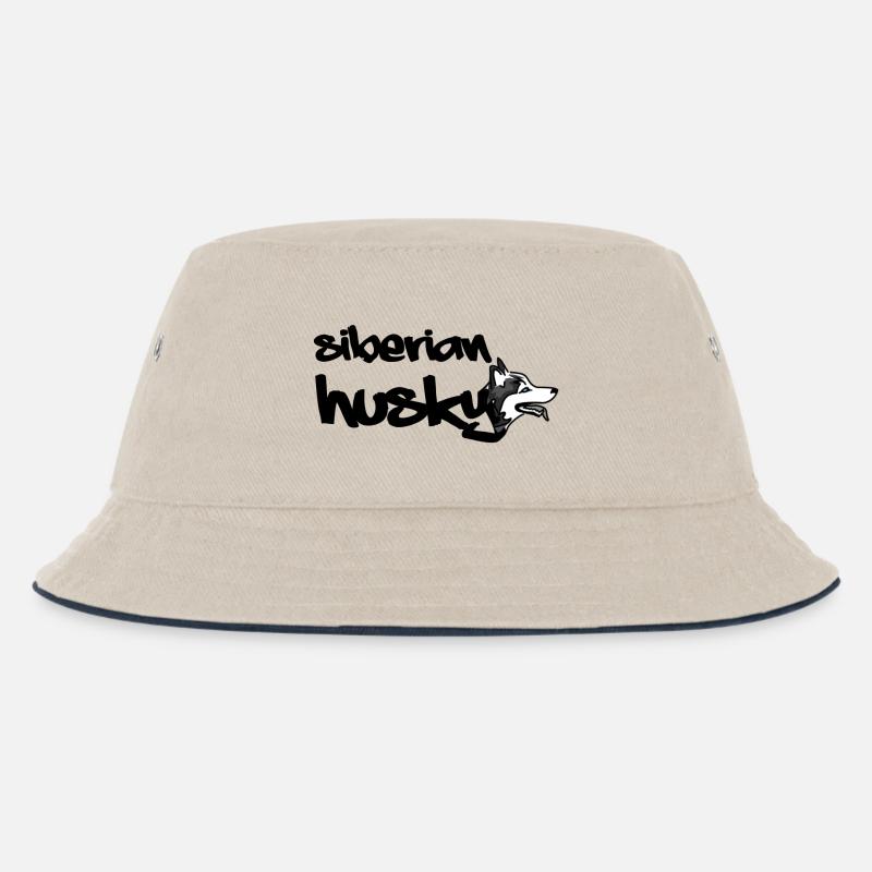 Husky - Kinder Bucket Hat - Natur/Navy