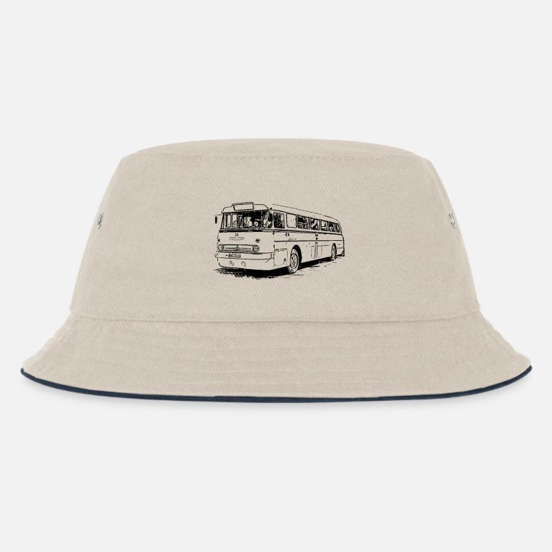Ikarus 66 - Kinder Bucket Hat - Natur/Navy