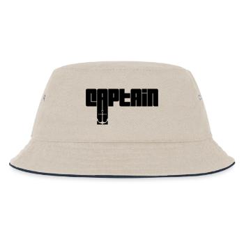 Texte Logo du capitaine - Bob Enfant - blanc cassé/bleu marine - Devant
