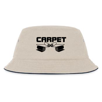 Teppichrollen-Logo - Kinder Bucket Hat - Natur/Navy - Vorne