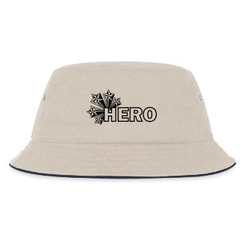 My hero star - Kids’ Bucket Hat - ecru/navy - Front