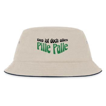 Pille Palle - Kinder Bucket Hat - Natur/Navy - Vorne