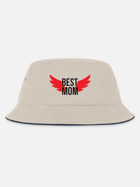 Best Mom - Mother's Day - Kids’ Bucket Hat - ecru/navy