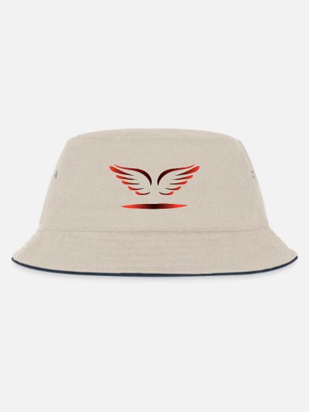 ENGELSFLÜGEL - Kinder Bucket Hat - Natur/Navy