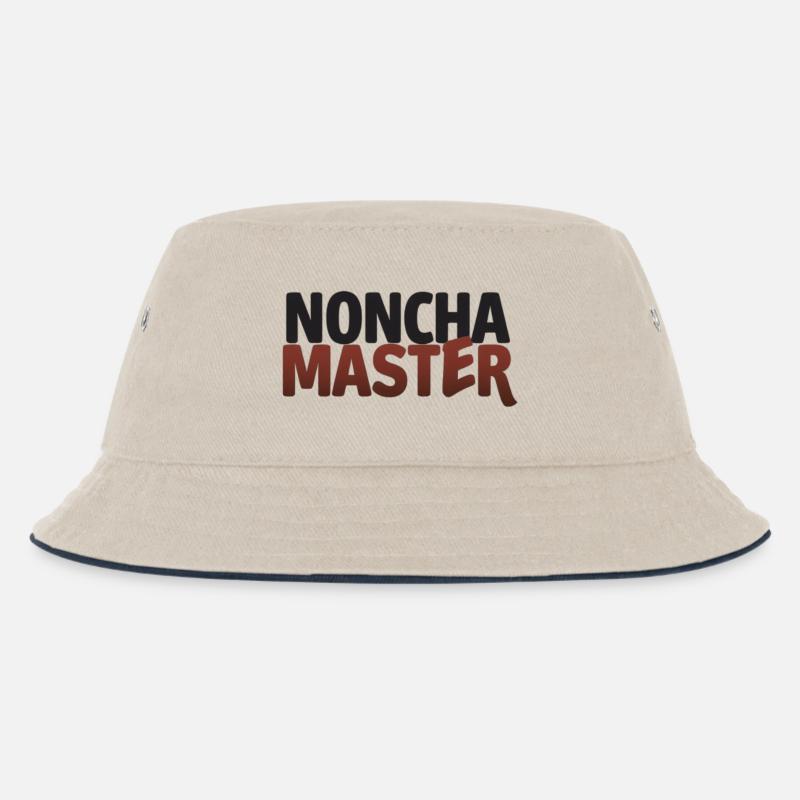 NONCHA MASTER - Kids’ Bucket Hat - ecru/navy