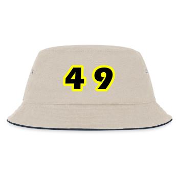 Symbole du chiffre 49 - Bob Enfant - blanc cassé/bleu marine - Devant