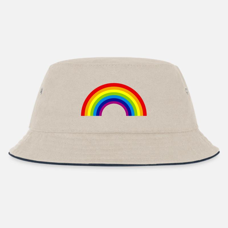 arc-en-ciel - Bob Enfant - blanc cassé/bleu marine