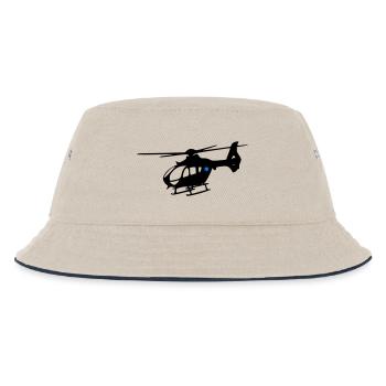 Notarzthubschrauber - Kinder Bucket Hat - Natur/Navy - Vorne
