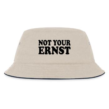 Not your ernst - Kinder Bucket Hat - Natur/Navy - Vorne