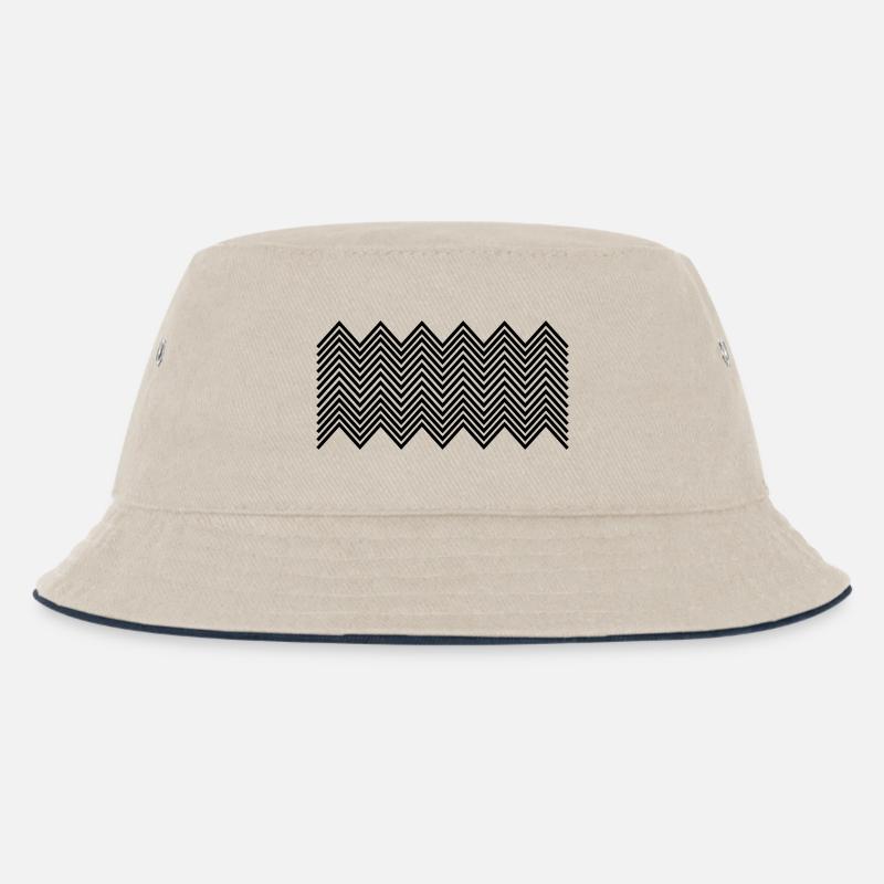 Zickzack muster - Bob Enfant - blanc cassé/bleu marine