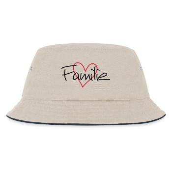 Famille coeur amour communauté cohésion - Bob Enfant - blanc cassé/bleu marine - Devant