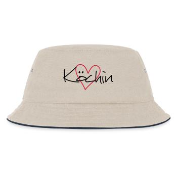 Cook heart hobby chef kitchen gift idea - Kids’ Bucket Hat - ecru/navy - Front