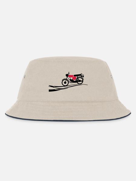 Fahrzeug - Simson S51 - Kinder Bucket Hat - Natur/Navy