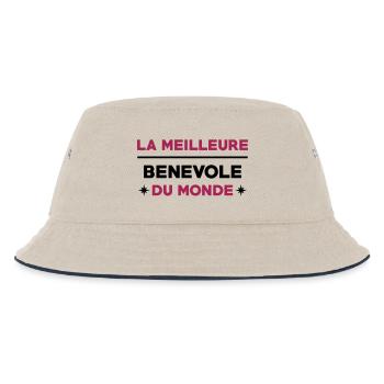 Bénévolat / Bénévole / Solidaire / Humanitaire - Bob Enfant - blanc cassé/bleu marine - Devant