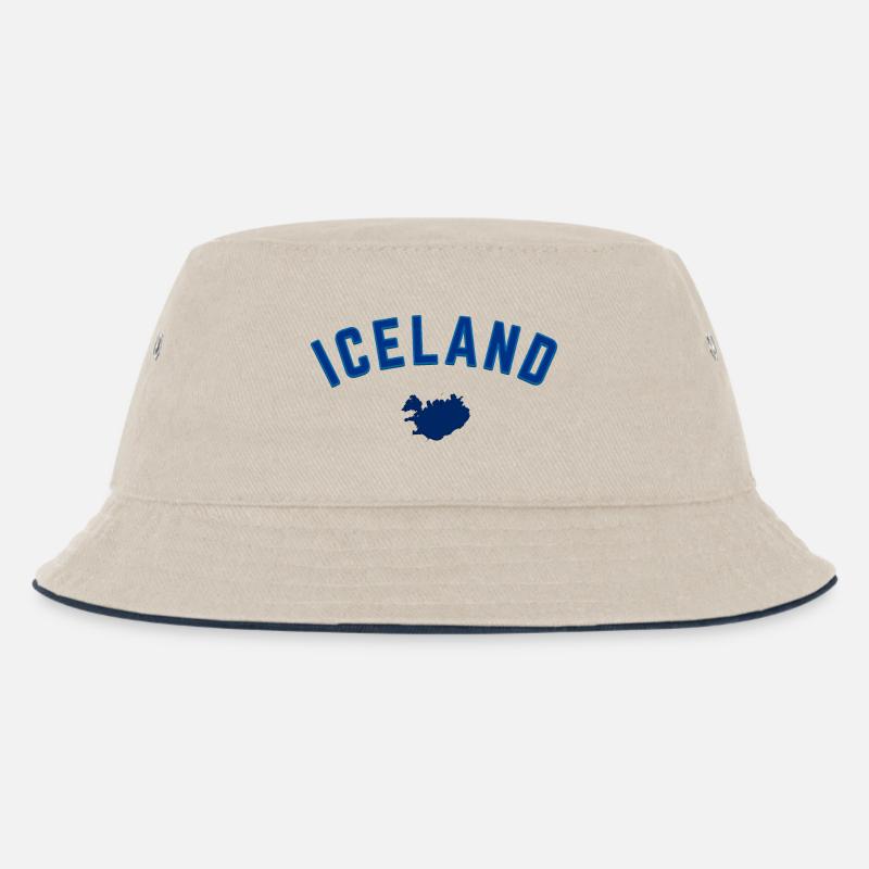 Conception de l’arc de la carte bleue d’Islande - Bob Enfant - blanc cassé/bleu marine