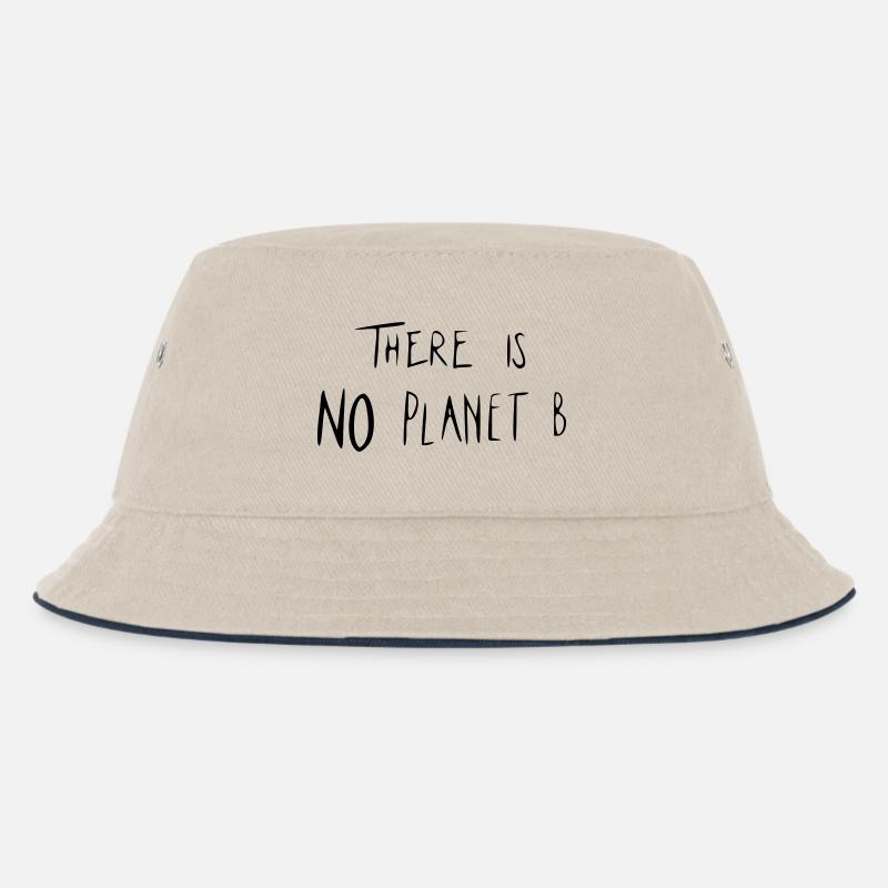 There is NO Planet B - Kinder Bucket Hat - Natur/Navy