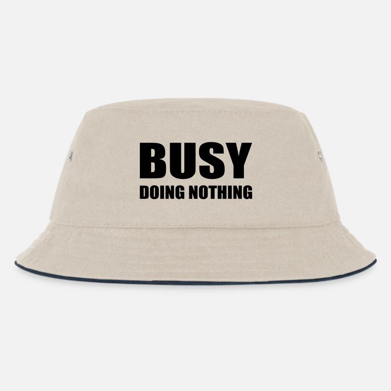 chillen - Kinder Bucket Hat - Natur/Navy