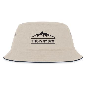Trailrunning - Das ist mein Fitnessstudio - Kinder Bucket Hat - Natur/Navy - Vorne