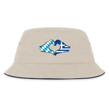 Bavière, Grèce, Drapeau, Aiguilles, Coeur - Bob Enfant - blanc cassé/bleu marine - Devant