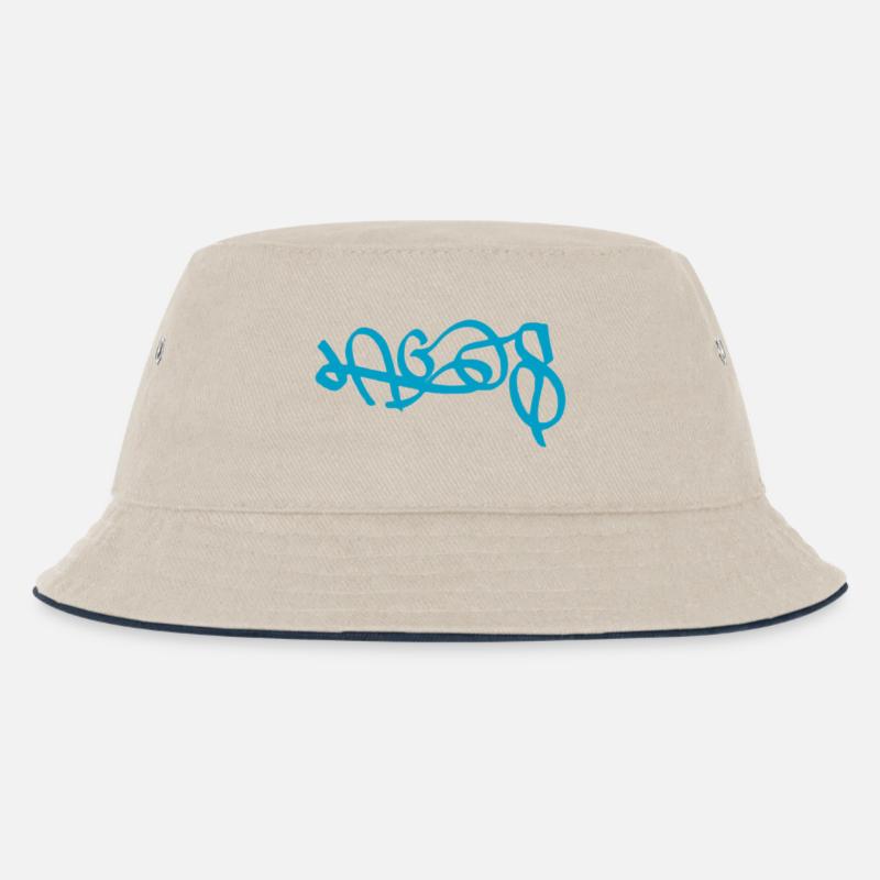 Abstrait Lagos Graffiti Design - Bob Enfant - blanc cassé/bleu marine